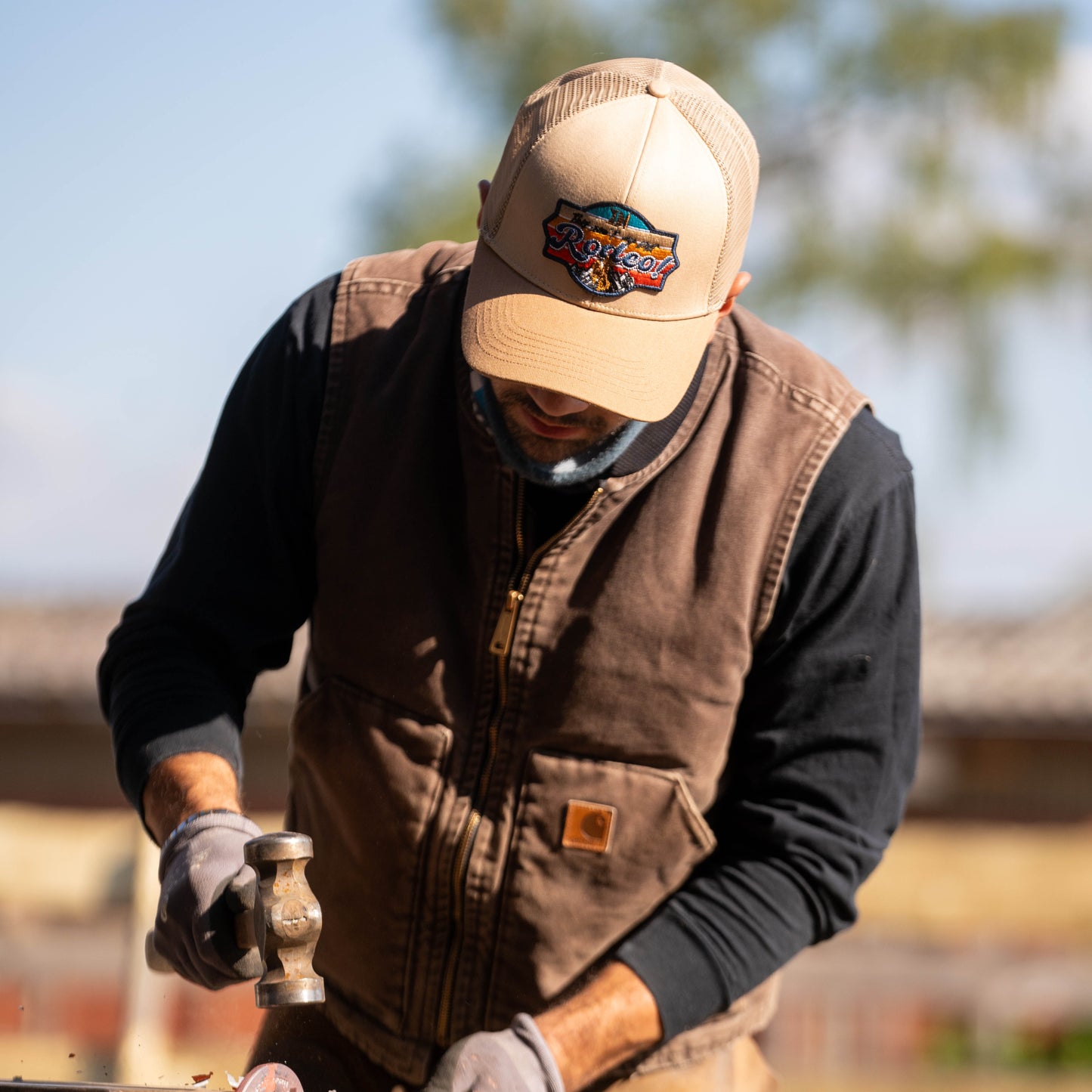 Rodeo-Tan" Curved Brim
