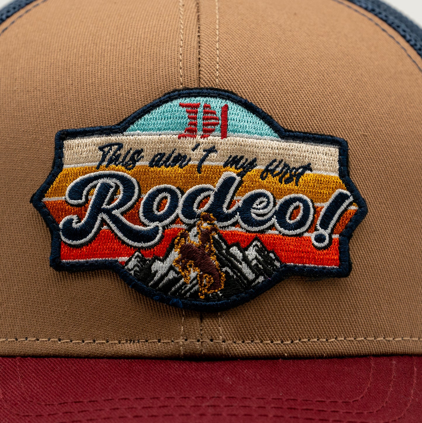 Rodeo 3 color Snapback Curved Brim
