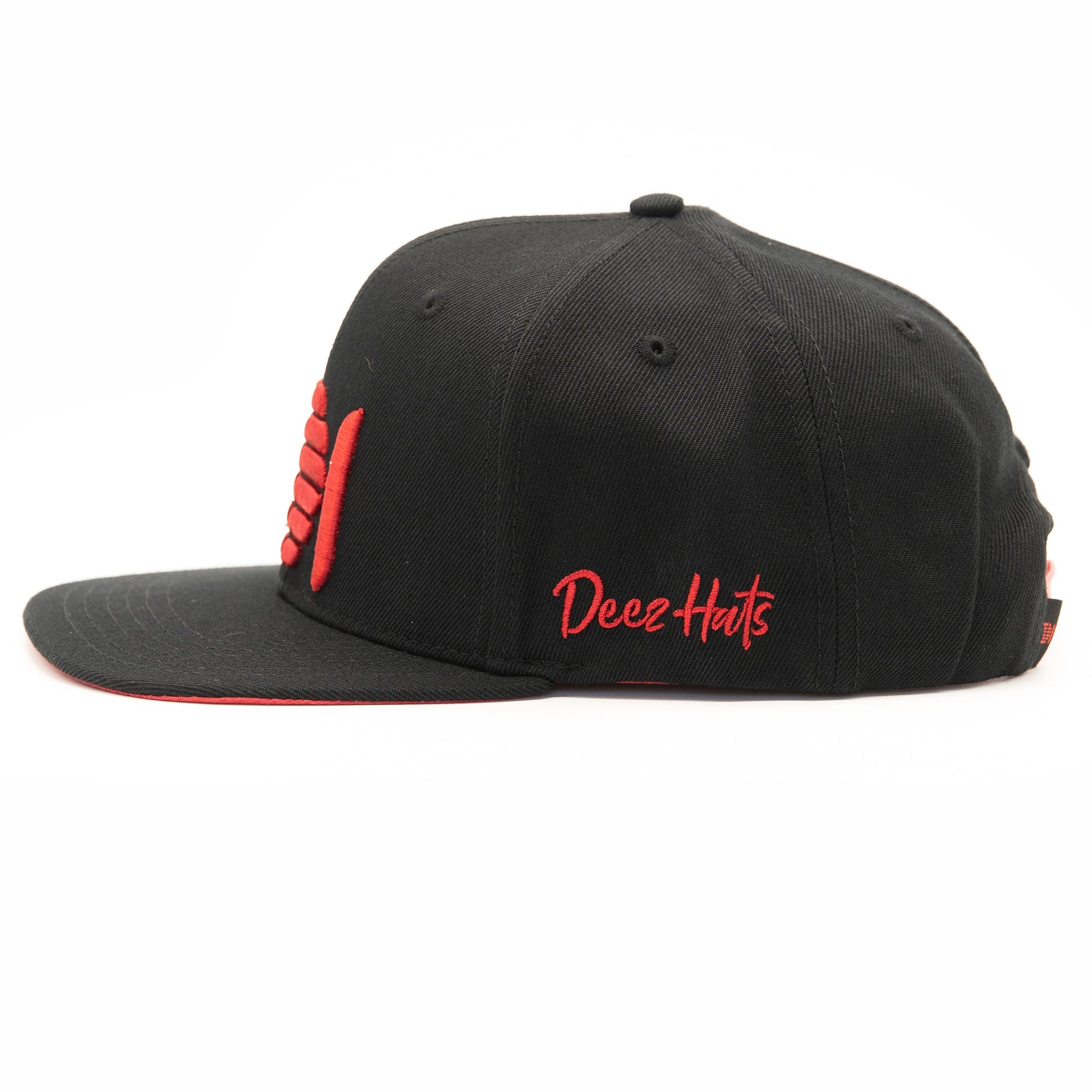 Deez-Hats-No1 Snapback Cap Flat Brim Deez-Hats