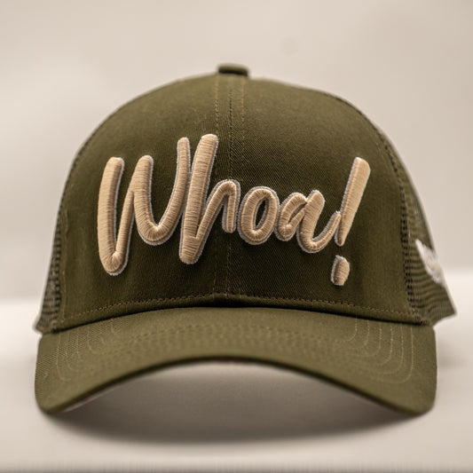 Whoa! Olive –BaseCap