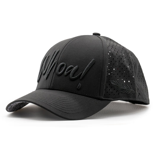 Whoa Damen Cap – All Black Edition